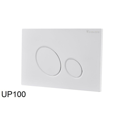 Wiesbaden X10 drukplaat voor inbouwreservoir mat wit OUTLETSTORE