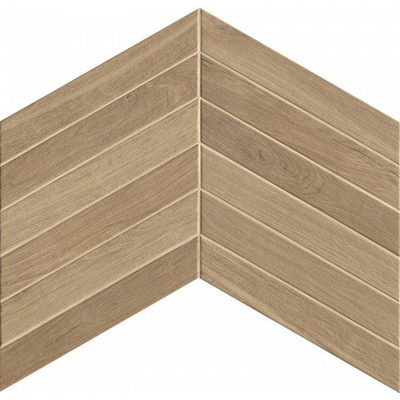 Fap Ceramiche Fapnest wand- en vloertegel - 7.5x45cm - 9mm - Rechthoek - Houtlook - Natural Chevron Mat