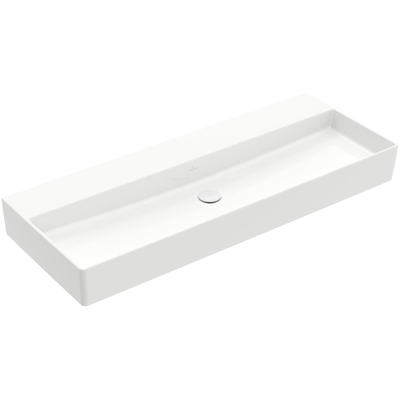 Villeroy & Boch Memento 2.0 wastafel voor handdoekhouders 120x47cm zonder overloop zonder kraangat wit