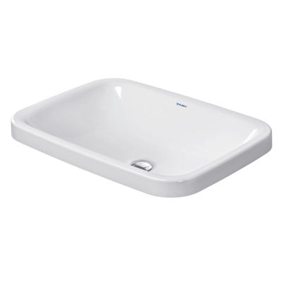 Duravit DuraStyle inbouwwastafel zonder overloop zonder kraangat 60x43cm wit