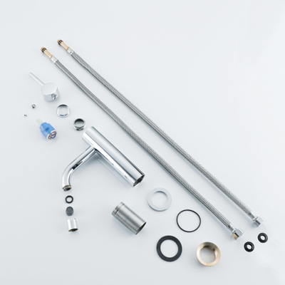 Fortifura Calvi Slim Wastafelkraan - 17.3cm - opbouw - chroom OUTLETSTORE