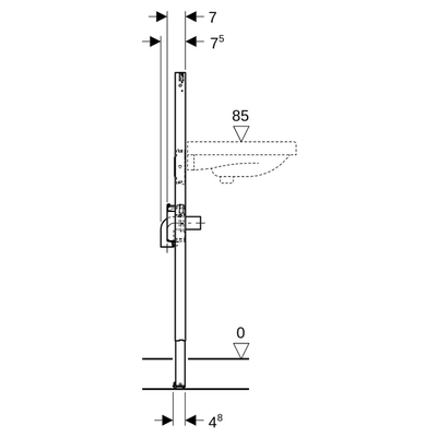 GeberitDuofixelement wst 112 cm wstkr inb.functiebox