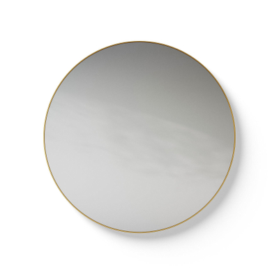 Looox Mirror collection Mirror Gold Line Round ronde spiegel - 70cm - mat goud