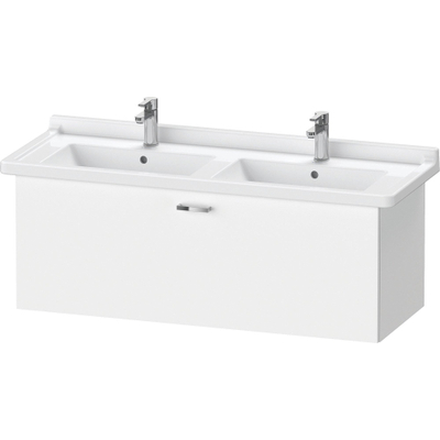 Duravit XBase Wastafelonderkast 120x46.8x44.8cm 1 lade Standaard greep met softclose spaanplaat Grafiet Mat