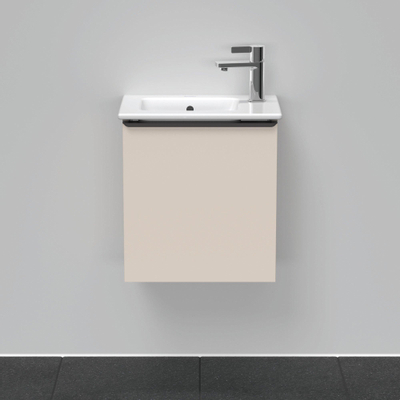 Duravit D-Neo wastafelonderkast 41x44x27.4cm Rechtsdraaiend 1 deur Taupe Mat