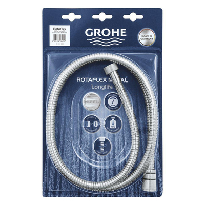 GROHE Rotaflex metal longlife twistfree doucheslang metaal 1/2x150cm chroom OUTLET