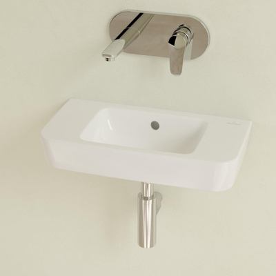 Villeroy & Boch O.novo fontein 50x25cm zonder kraangat met overloop ceramic+ wit