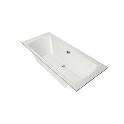 Xenz Robijn Inbouwbad - 180x80cm - inhoud 200L - met afvoer - Wit mat