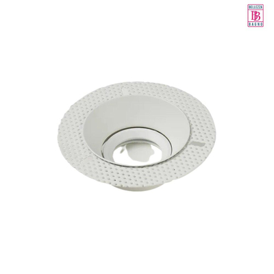 Bellezza Bagno Inbouwarmatuur - GU10 LED - brandwerend - IP65 - plafond die nog gestuuct moet worden - mat wit