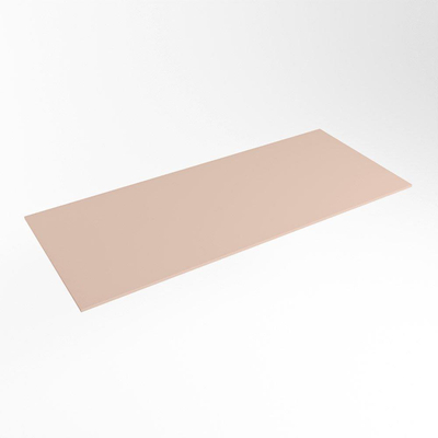 Mondiaz TOP 46 Topblad - 110x46x0.9cm - geschikt voor afdekplaat - Solid surface - Rosee