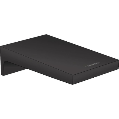 Hansgrohe Metropol baduitloop breed wandmontage voorsprong uitloop 18.5cm mat zwart