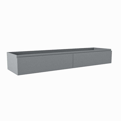 Mondiaz FOGE wastafelonderkast - 170x45x25cm - 2 lades - softclose - Plata