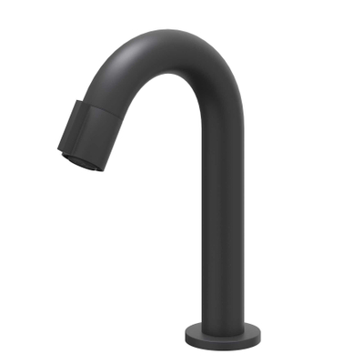 IVY Pact Fonteinkraan - gebogen - opbouw - laag - Mat zwart PED