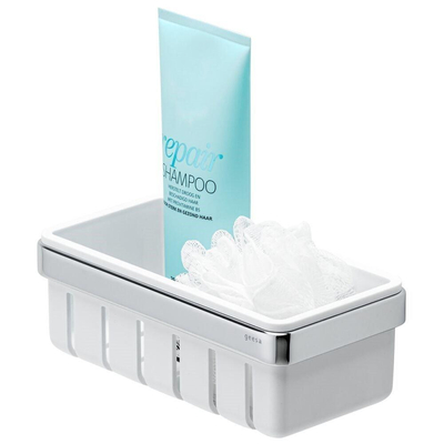 Geesa Frame Douchemand 21cm Wit / Chroom