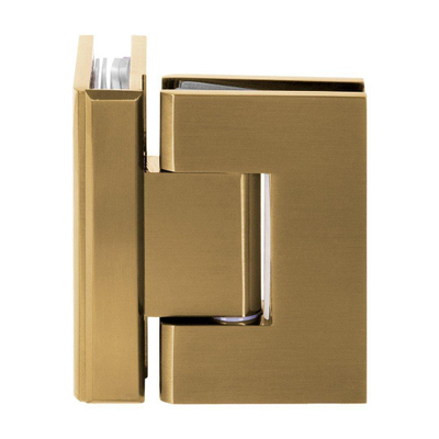 BRAUER Create Inloopdouche - 90x200cm - 2-delig draaideel - profielloos - antikalk - 8mm veiligheidsglas - Goud geborsteld