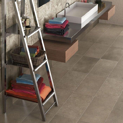 Herberia Ceramiche wand- en vloertegel - 30x60cm - 10mm - Rechthoek - gerectificeerd - Betonlook - Taupe mat