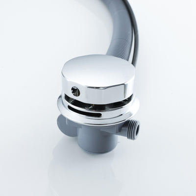 Fortifura Calvi badafvoer opbouw - draaibediening met vulfunctie - verlengde badafvoer - chroom