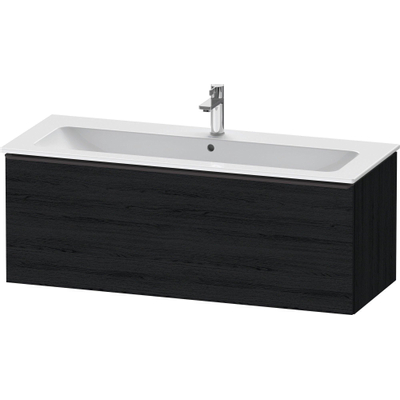 Duravit D-Neo wastafelonderkast 121x44x46.2cm 1 lade Eiken (zwart) Mat