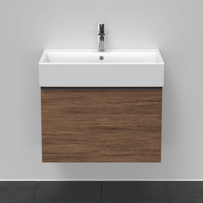 Duravit D-Neo wastafelonderkast 68.4x44x44.2cm 1 lade Noten (donker) Mat