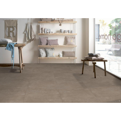 Armonie Ceramiche wand- en vloertegel - 60x60cm - 10mm - Vierkant - gerectificeerd - Betonlook - Taupe mat