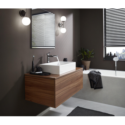 Hansgrohe Talis e 1-gr wastafelmkr 240 zo/afvoer brushed bronze