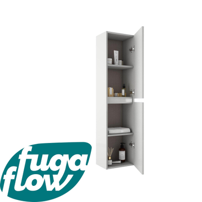 FugaFlow Eccelente Arredo Hoge Kast - 140x35x27cm - 2 deuren - mat wit