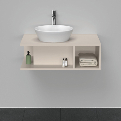 Duravit D-Neo wastafelonderkast 80x26x55cm Taupe Mat