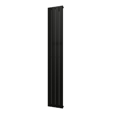 Plieger Cavallino Retto designradiator verticaal enkel middenaansluiting 1800x298mm 614W antraciet metallic