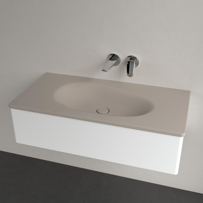 Villeroy & Boch Antao Meubelwastafel - 100 x 50 x 15 cm - Almond CeramicPlus - zonder overloop