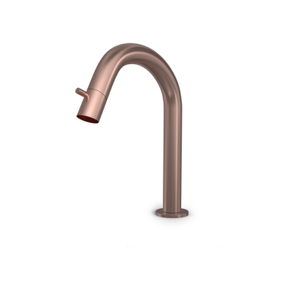 Hotbath Buddy Fonteinkraan - U uitloop 11.8cm - opbouw - PVD geborsteld koper