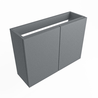 Mondiaz FOWY fonteinonderkast - 70x22x50cm - 2 deuren - push to open - softclose - Plata