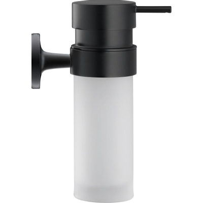 Duravit Starck T Zeepdispenser - 17.6x6cm - matglas - zwart mat