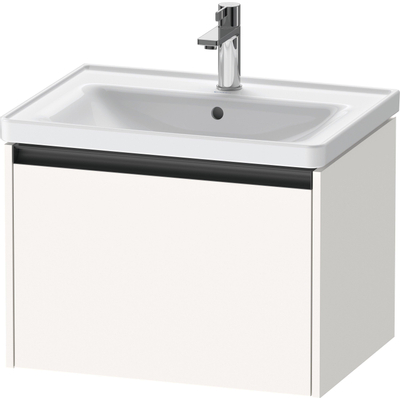 Duravit Ketho 2 wastafelonderbouwkast met 1 lade 63.4x45.5x44cm met greep antraciet wit supermat