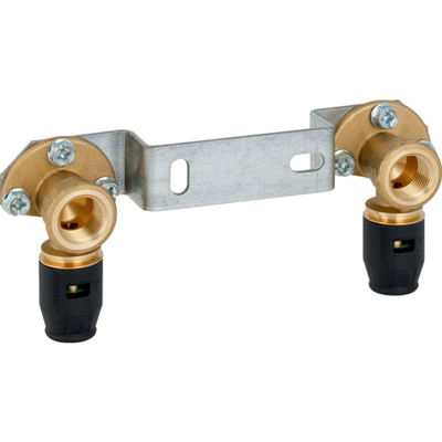 Geberit Push Fit Muurplaat binnendraad messing 2 x 16mm 1/2