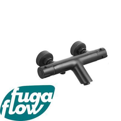 FugaFlow Efficiente Sobrado thermostatische bad-/douchekraan zwart
