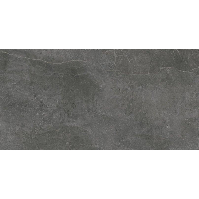 Baldocer Ceramica Zermatt wand- en vloertegel - 60x120cm - 9.5mm - Rechthoek - gerectificeerd - Marmerlook - Antraciet Mat