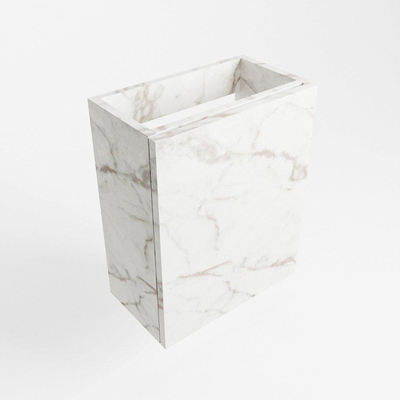Mondiaz FOWY fonteinonderkast - 40x22x50cm - 1 deur - push to open - softclose - Carrara