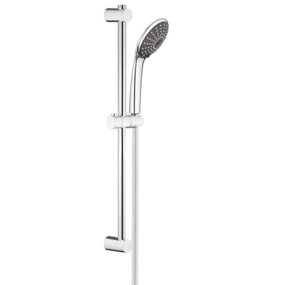 GROHE Vitalio Joy 110 Glijstangset - 60cm - ronde handdouche - 2 straalsoorten - gladde doucheslang - chroom/zwart
