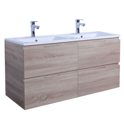 Adema Looks badkamermeubelset 120x45.5x58cm met overloop hout SHOWROOMMODEL