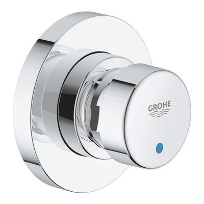 GROHE Euroeco Cosmopolitan S inbouw douchekraan zelfsluitend 1/2 blauw/rood chroom