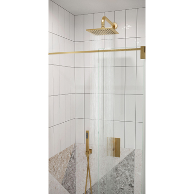 Crosswater Gallery Stabilisatiestang - 120cm - wandarm - voor 8-10mm glas - geborsteld messing (goud)