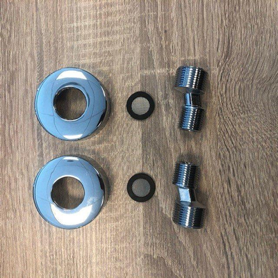 Adema Sparkle Set met rozetten en S-koppelingen Chroom 2019391/2019393/SW161775/SW223272