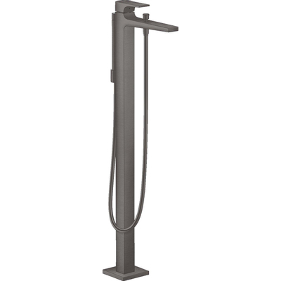 Hansgrohe Metropol afbouwdeel v. vrijstaande badkraan vloermontage met omstel met voorsprong vaste uitloop 23.5cm brushed black chroom