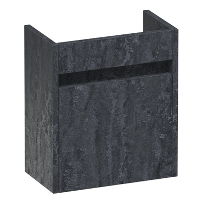 BRAUER Adore fonteinonderkast - 40x45x22cm - met 1 deur greeploos linksdraaiend Damascus OUTLETSTORE