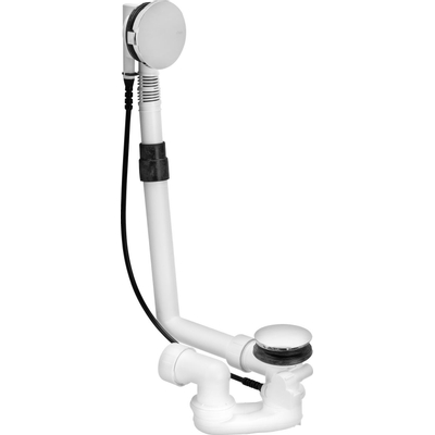 Viega Multiplex badafvoer en overloopcombinatie met waste voor normaal bad chroom