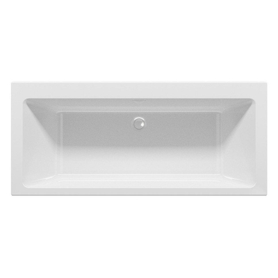 Riho Rethink Cubic inbouwbad - 180x80cm - speciaal muurmodel - acryl - glans wit