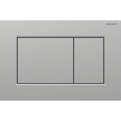 Geberit Sigma01 bedieningsplaat - 2-toets spoeling - vierkant - mat chroom gelakt