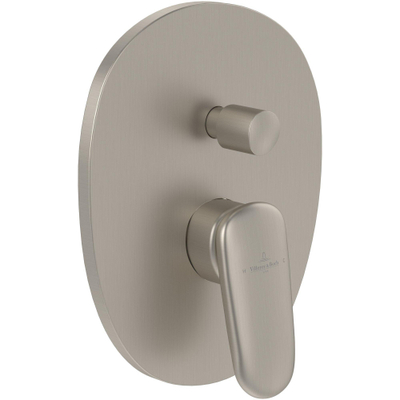 Villeroy & Boch Antao Eengreeps inbouwkraan - Matt Brushed Nickel (RVS)