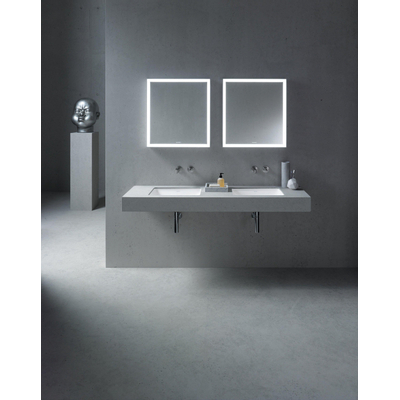 Duravit Philippe Starck 3 onderbouwwastafel zonder kraangat 49x36cm met Wondergliss wit