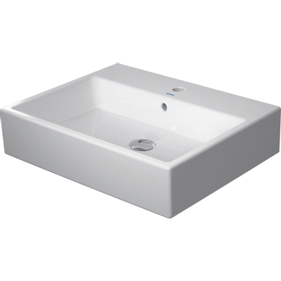 Duravit Vero Air wastafel geslepen 1 kraangat met overloop 60x47cm met WonderGliss wit